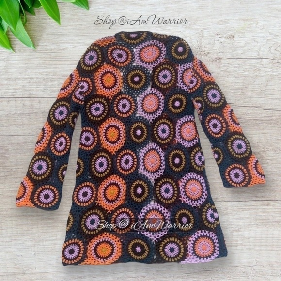 Anthropologie Moth boho circle crochet cardigan *shop@iamwarrior - Picture 8 of 12